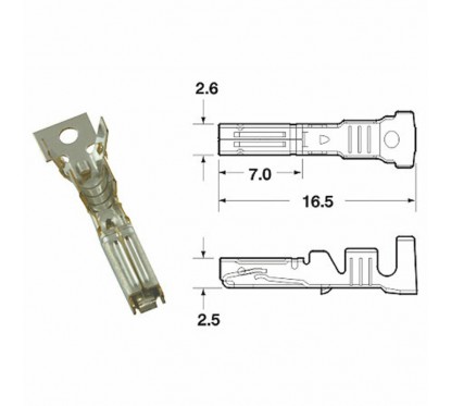 Cosse femelle générique BIHR Ø0,85mm²/1,25mm²