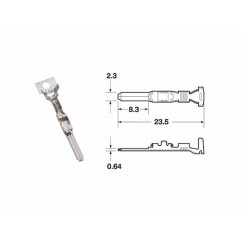 Cosse femelle série 090 SMTO BIHR Ø0,85mm²/1,25mm² - 50pcs