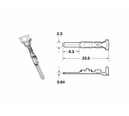 Cosse femelle série 090 SMTO BIHR Ø0,85mm²/1,25mm² - 50pcs