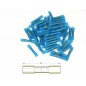 Bout à bout à sertir thermo-rétractable BIHR Ø1,5/2,5mm² - 50pcs transparent bleu