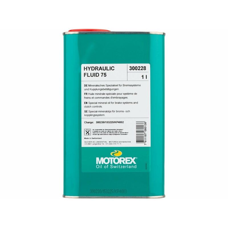 Huile minérale MOTOREX Hydraulic Fluid 75 - 1L Huile minérale MOTOREX Hydraulic Fluid 75 - 1L