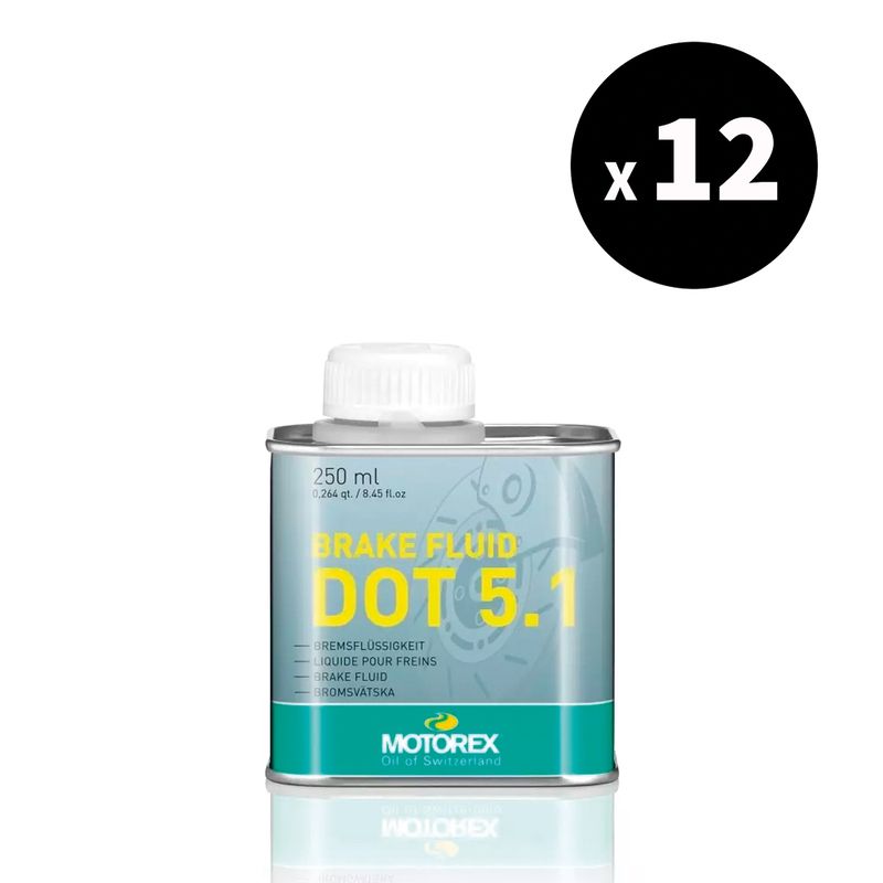 Liquide de frein MOTOREX Brake Fluid DOT 5.1 - 250ml (x12) Liquide de frein MOTOREX Brake Fluid DOT 5.1 - 250ml (x12)