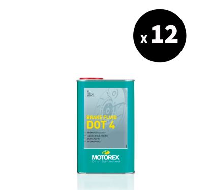 Liquide de frein MOTOREX Brake Fluid DOT 4 - 1L (x12)