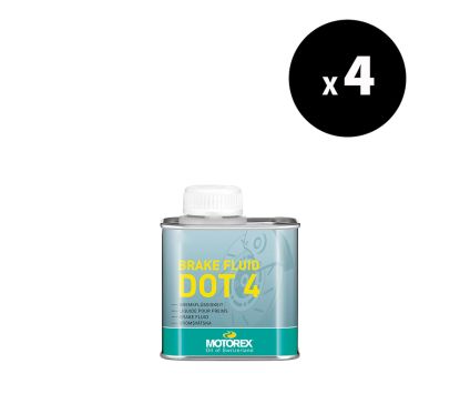 Liquide de frein MOTOREX Brake Fluid DOT 4 - 5L (x4)
