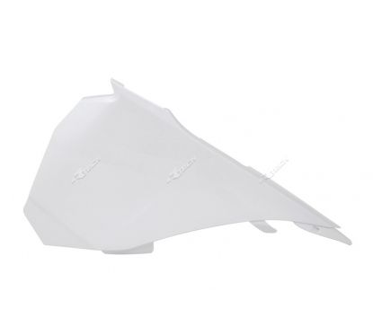 Cache boîte à air gauche RACETECH blanc Husqvarna TC85