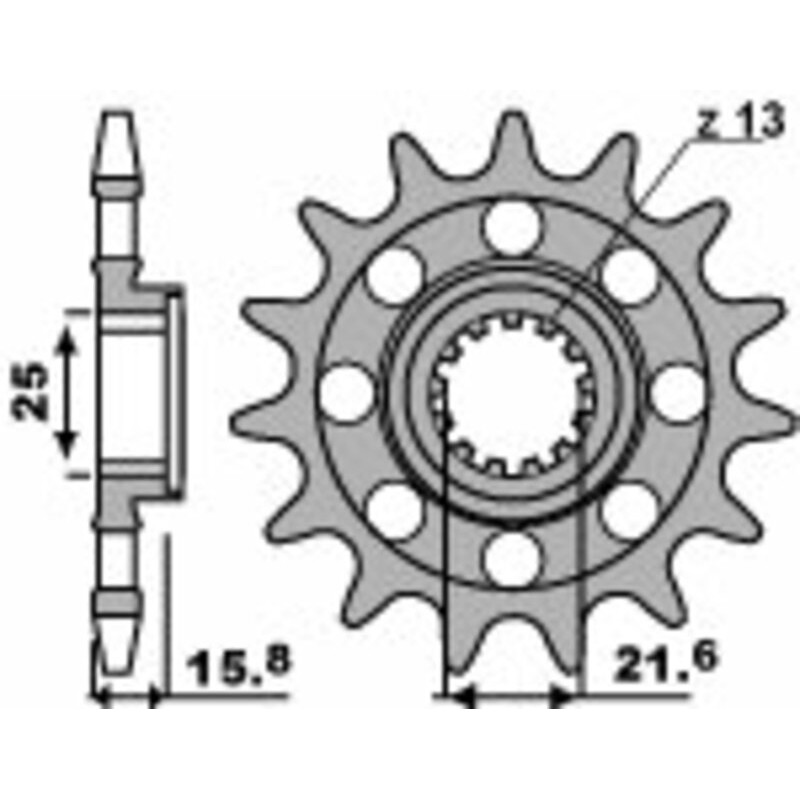 Pignon PBR acier standard 2093M - 520