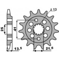 Pignon PBR acier standard 2099 - 520