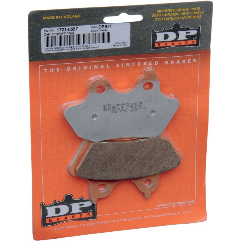 Plaquettes de frein métal fritté Harley/Buell
