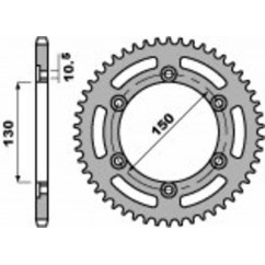 Couronne PBR acier C45 standard 236 - 520