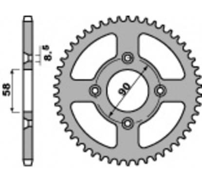 Couronne PBR acier standard 4463 - 420