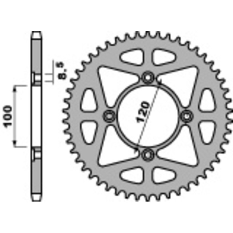 Couronne PBR acier standard 4478 - 428