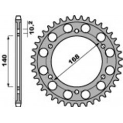 Couronne PBR acier C45 standard 4613 - 525