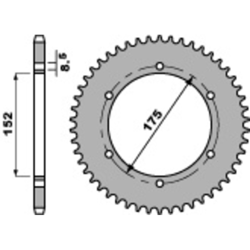 Couronne PBR acier C45 standard 844 - 428