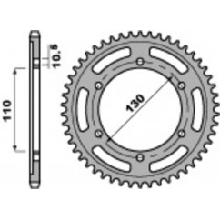 Couronne PBR acier C45 standard 4385 - 525