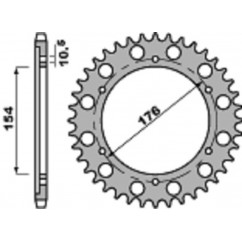 Couronne PBR acier C45 standard 4434 - 530