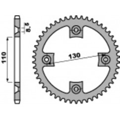 Couronne PBR acier C45 standard 4306 - 420