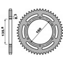 Couronne PBR acier C45 standard 3552 - 520