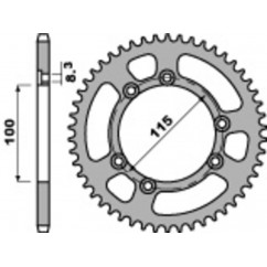 Couronne PBR acier standard 4370 - 428