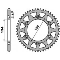 Couronne PBR acier C45 standard 489 - 520