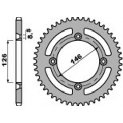 Couronne PBR acier C45 standard 822 - 428