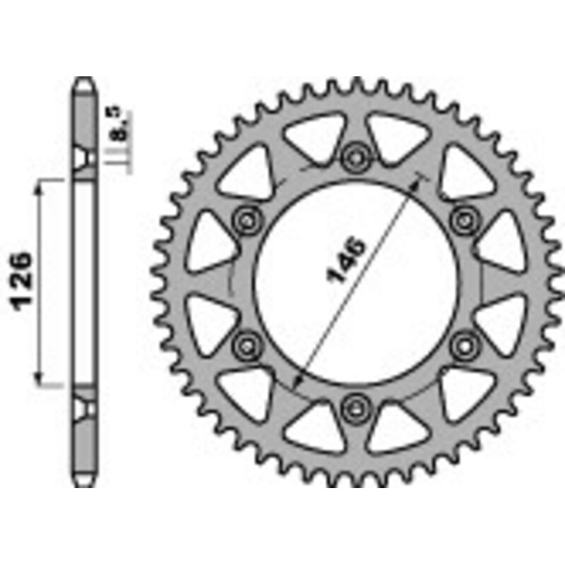 Couronne PBR aluminium Ultra-Light 808 - 525