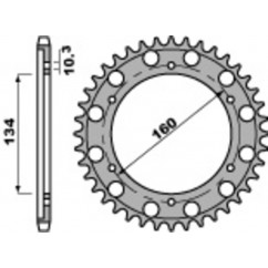 Couronne PBR acier C45 standard 4399 - 530