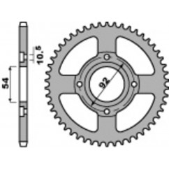 Couronne PBR acier C45 standard 835 - 428