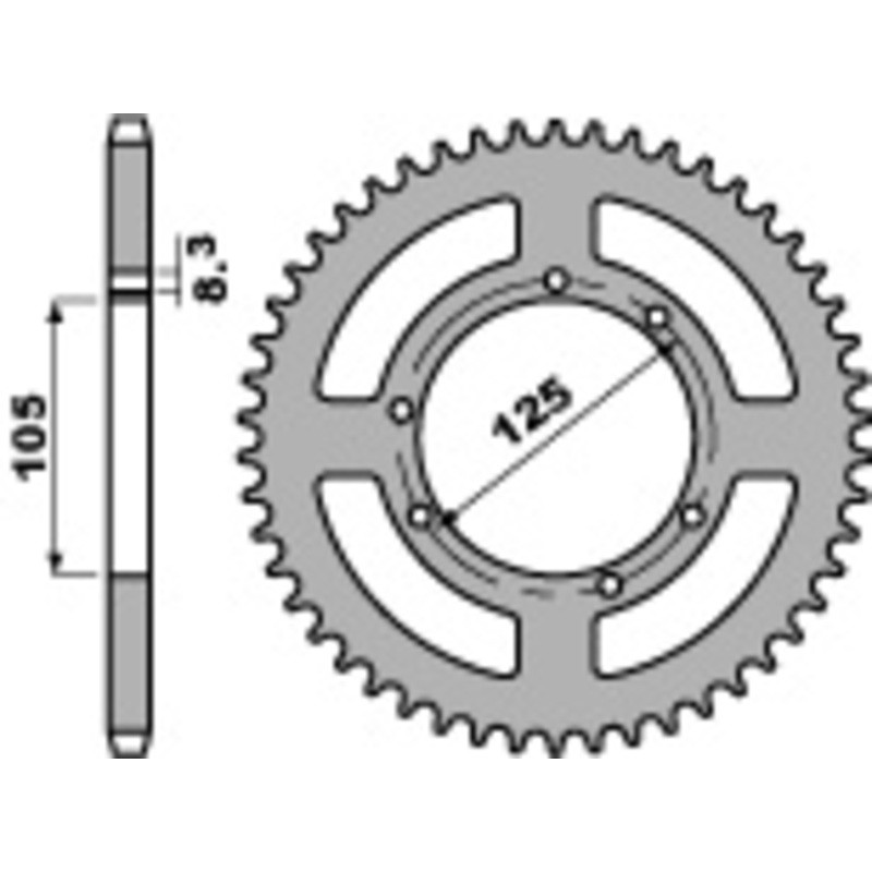 Couronne PBR acier standard 4413 - 428