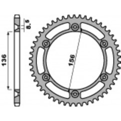 Couronne PBR acier C45 standard 4365 - 525