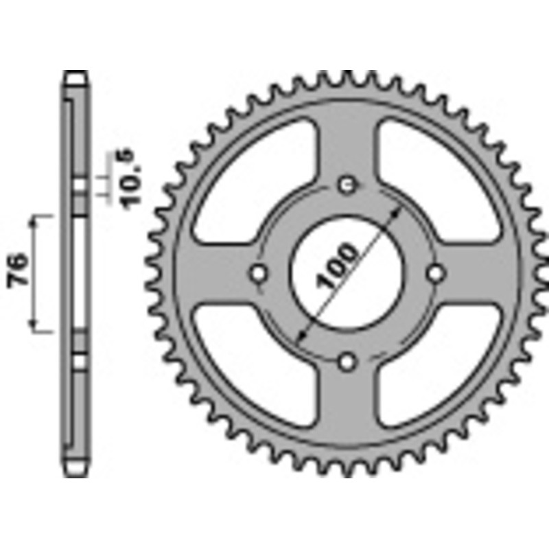 Couronne PBR acier standard 803 - 428