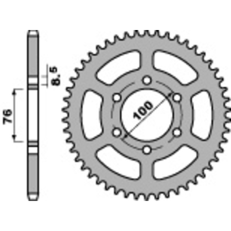 Couronne PBR acier C45 standard 4513 - 428