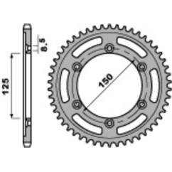 Couronne PBR acier C45 standard 4507 - 520