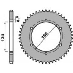 Couronne PBR acier C45 standard 463 - 428