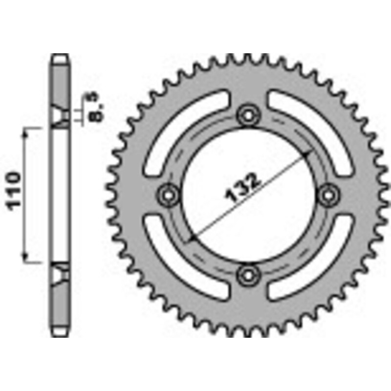 Couronne PBR acier C45 standard 4486 - 428