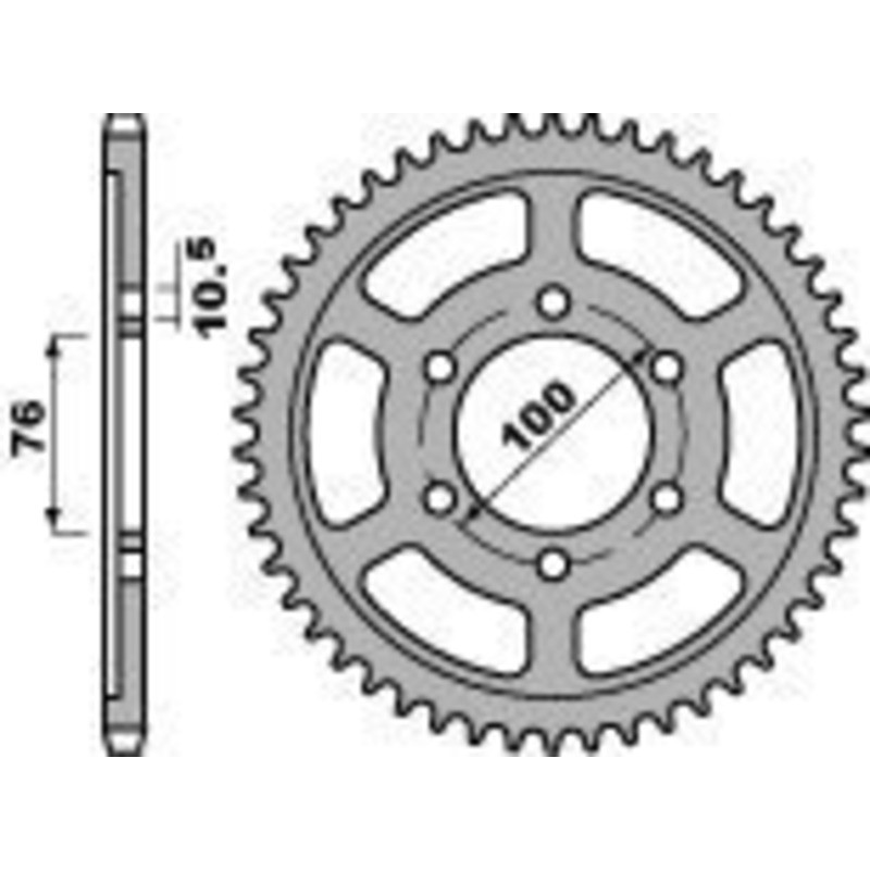 Couronne PBR acier C45 standard 825 - 530