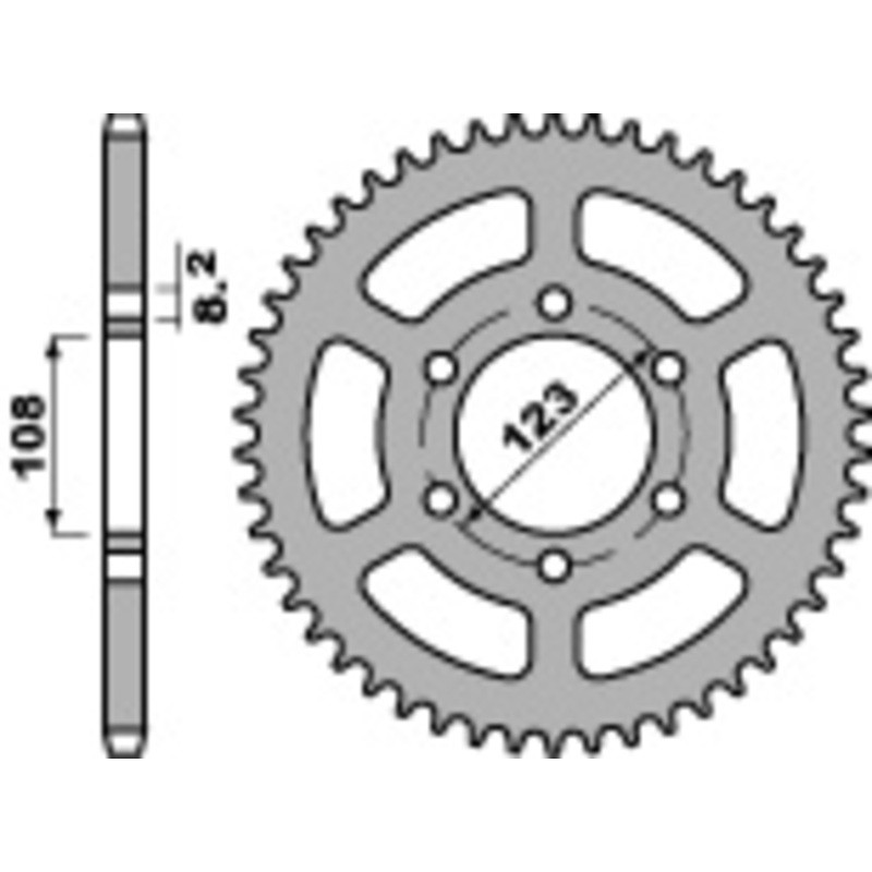 Couronne PBR acier C45 standard 4607 - 428