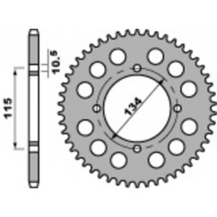 Couronne PBR acier C45 standard 711 - 530