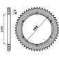 Couronne PBR acier C45 standard 223 - 520