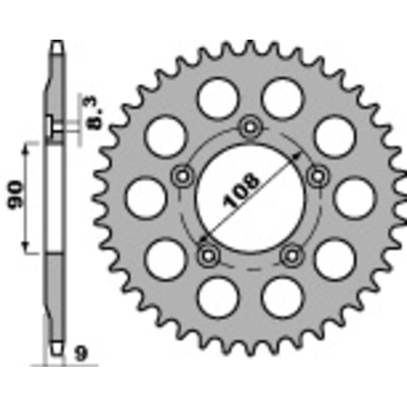 Couronne PBR acier C45 standard 1026 - 520