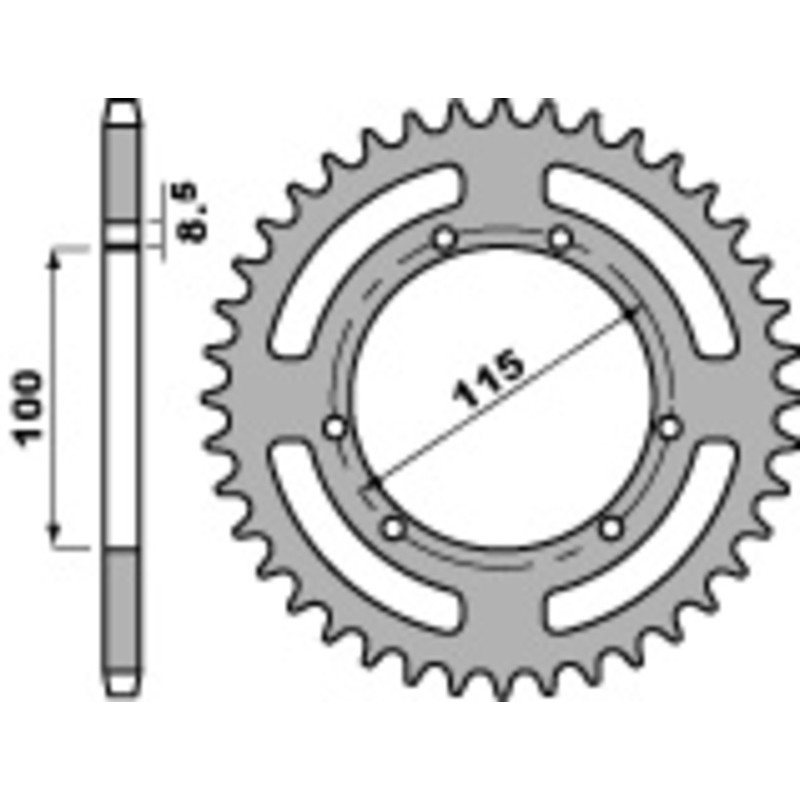 Couronne PBR acier standard 4391 - 420