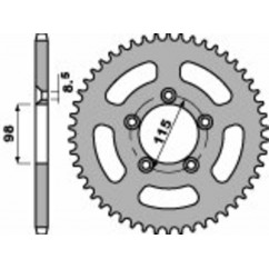 Couronne PBR acier C45 standard 4552 - 420