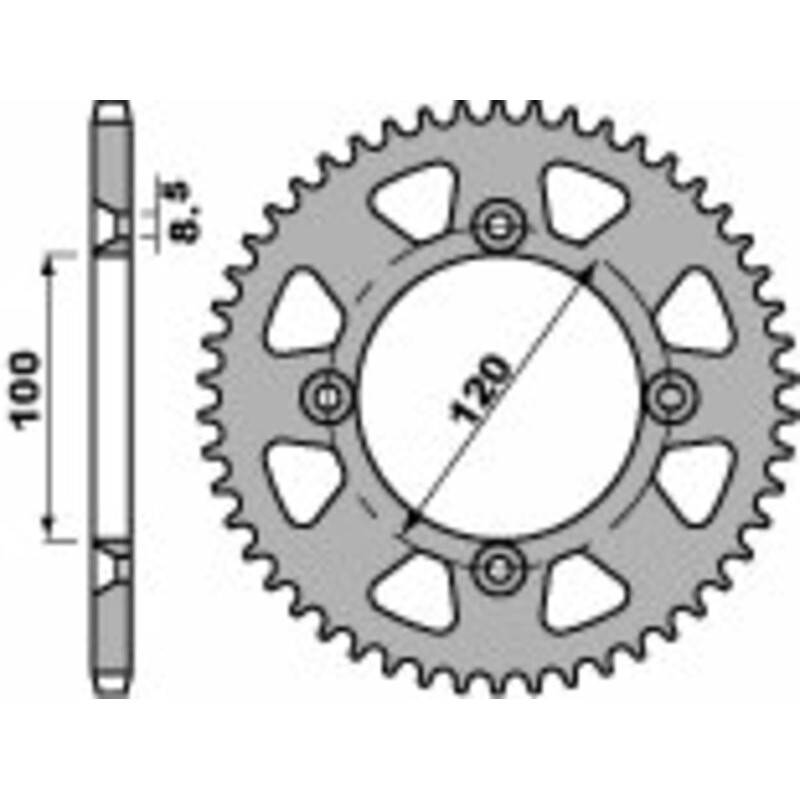 Couronne PBR acier C45 standard 798 - 428