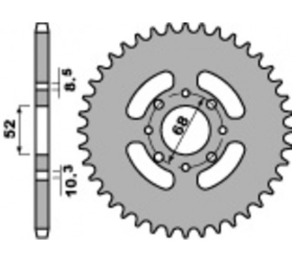 Couronne PBR acier standard 801 - 520