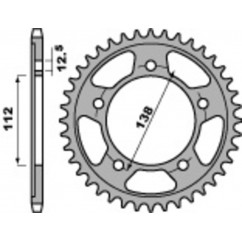 Couronne PBR acier C45 standard 4357 - 525