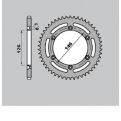 Couronne PBR acier C45 standard 805 - 428