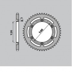 Couronne PBR acier C45 standard 805 - 428