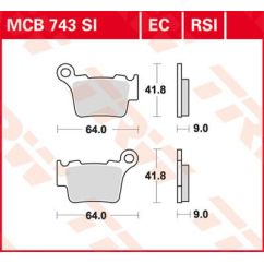 Plaquettes de frein racing tout-terrain frittées RSI Series