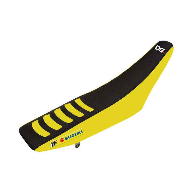 Housse de selle BLACKBIRD Double Grip 3 jaune/noir Suzuki RM-Z250 Housse de selle BLACKBIRD Double Grip 3 jaune/noir Suzuki RM-Z250
