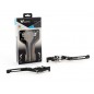 Leviers V PARTS repliables 177mm taillé masse noir/visserie alu avec adaptateurs par paire BMW