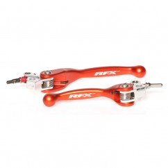 Ensemble de leviers flexibles forgés RFX Race (Orange) - KTM SX 65